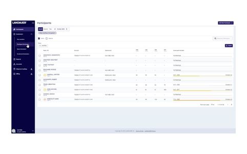 View groups of participants and doses 