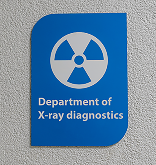 Department of X-ray Diagnostics Sign