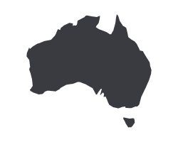 australia graphic representing nationwide coverage of radiation safety and dosimetry technology and compliance solutions
