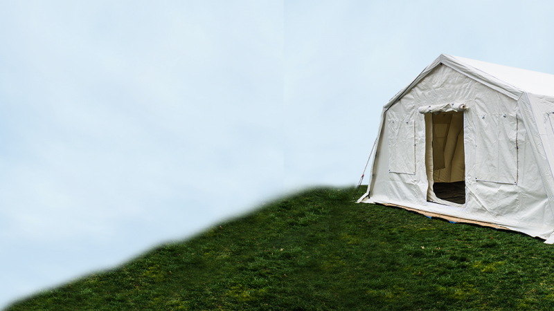 Field hospital tent