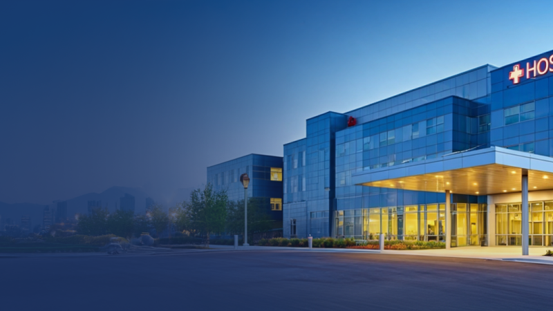 The outside of a hospital