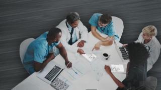 Team conducting radiation shielding planning teaser