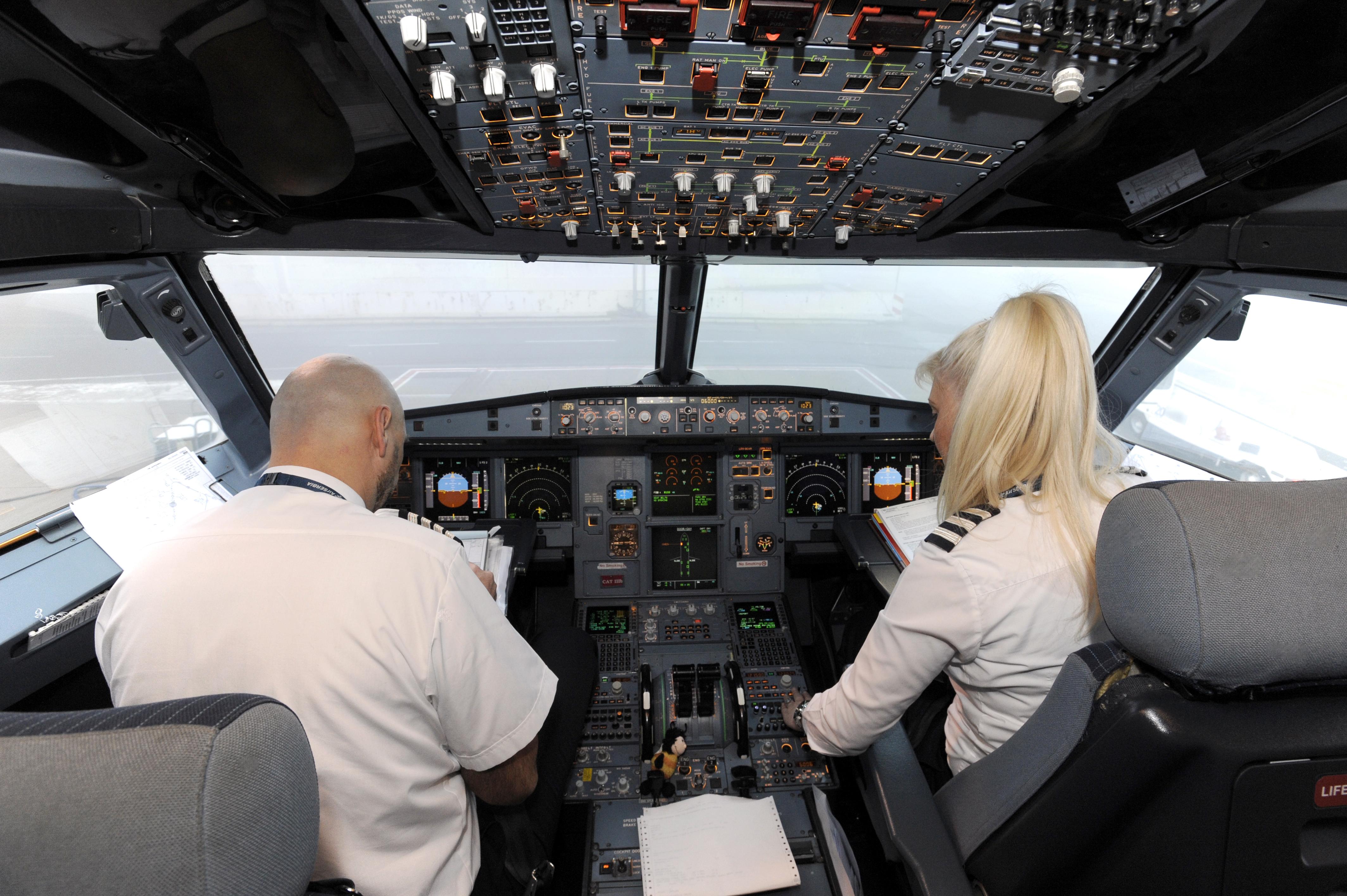 Pilots working on Flight Plan