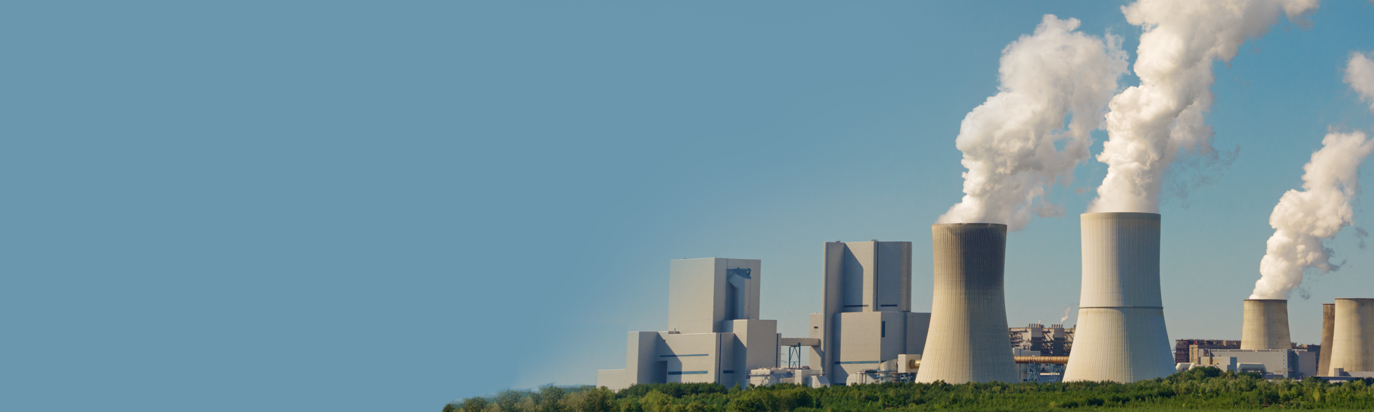Modern coal power plant with radioactive material