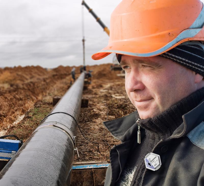 Radiation badges for pipeline inspectors