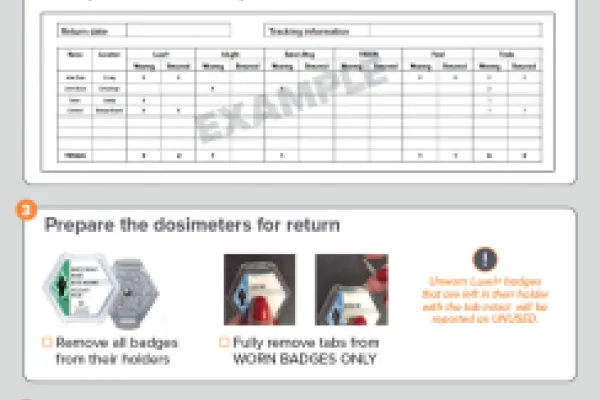 Badge exchange checklist