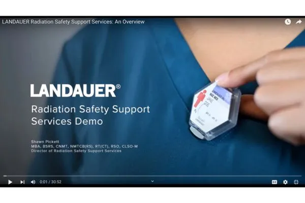 LANDAUER Radiation Safety Support Services webinar